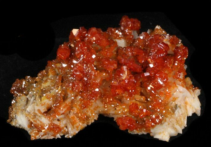 Red Vanadinite Crystal Cluster - Morocco #36986